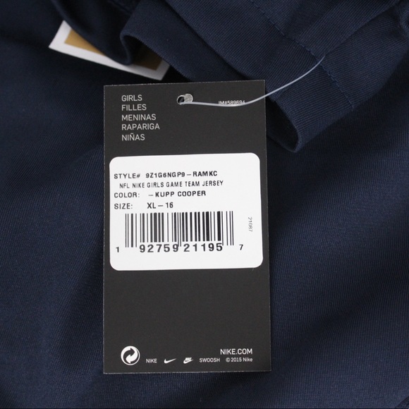 Kids Throwback NFL Rams Cooper Kupp Jersey - Old Number - Picture 8 of 8